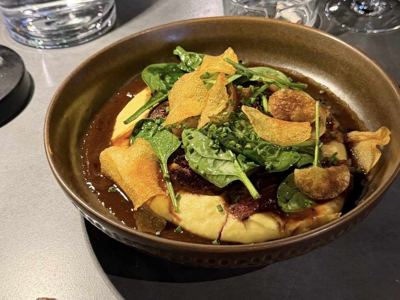 Restaurant Piedra — une assiette